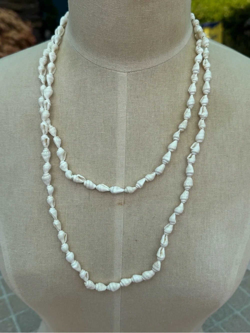 Vintage Small Shell Long Necklace